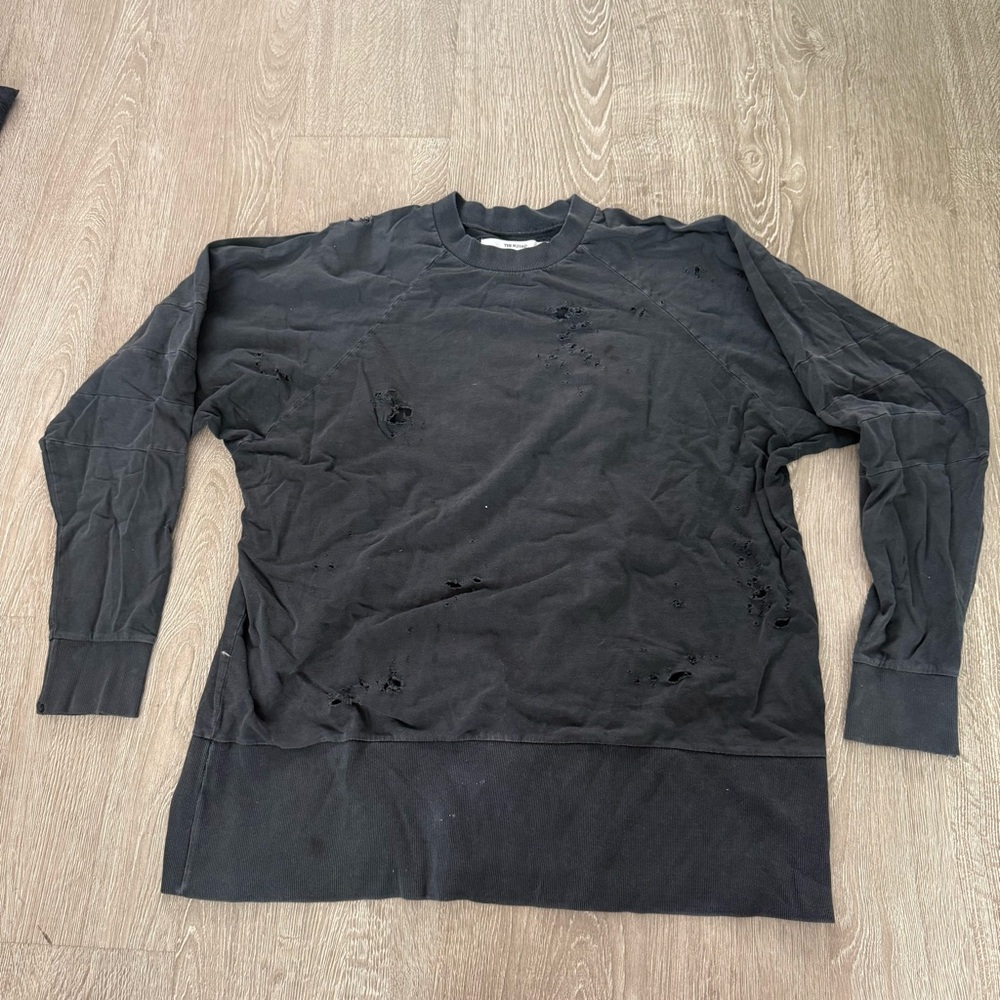 The Squad Black Distressed Sweatshirt
